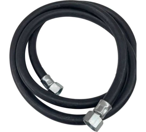 Изображение товара Газовая резиновая подводка Сибирячка Ду 15 г/г 2000мм, черная RE15GG-20YS