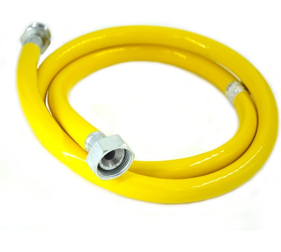 Изображение товара Газовая ПВХ подводка Сибирячка Ду 15 г/г 2500мм, желтая PV15GG-25YS