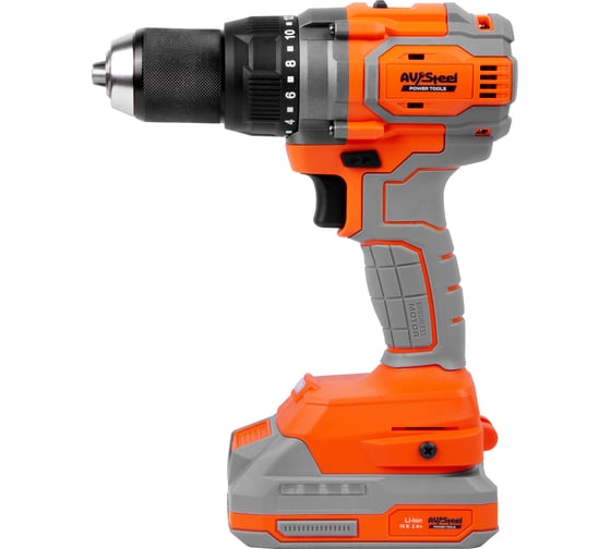 Изображение товара Дрель аккумуляторная AV Steel AV-CD 18/70 BL (2x2Ah) AV-961305