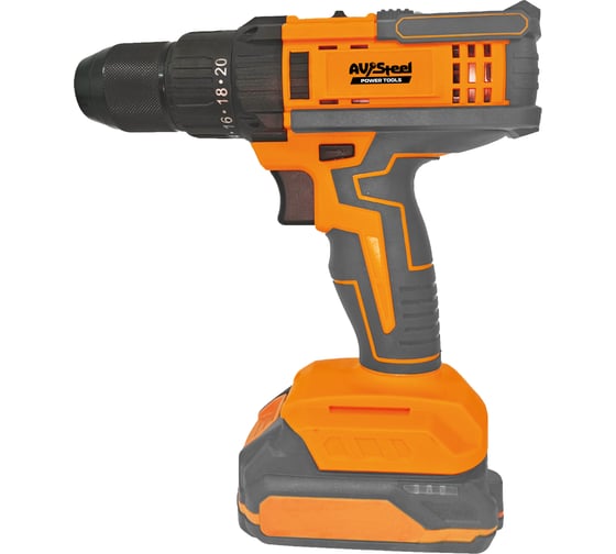 Изображение товара Дрель аккумуляторная AV Steel AV-CD 18/45 (2x2Ah) AV-961300