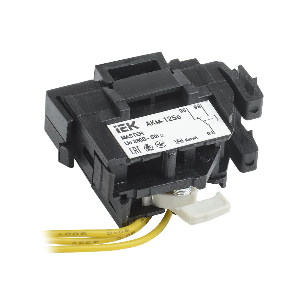 Изображение товара Контакт аварийный IEK АКм-125е (АКм-32) MASTER с электронным расцепителем SVA11D-AK-1-02