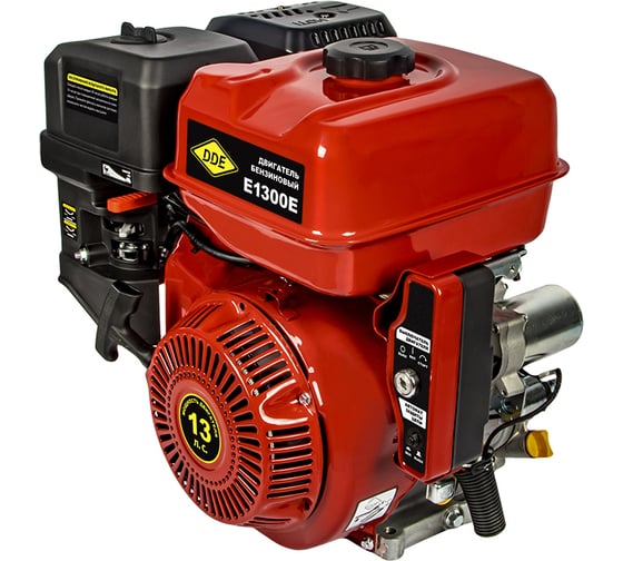Изображение товара Двигатель бензиновый 4Т E1300E-S25 (13 л.с., 389 куб. см, к/л 25 мм, шпонка, элстарт) DDE 794-685