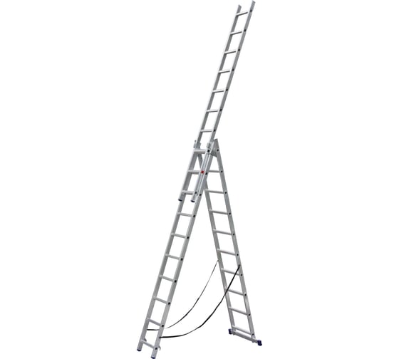 Изображение товара Трёхсекционная алюминиевая лестница SMARTY 3х11 SN011-311