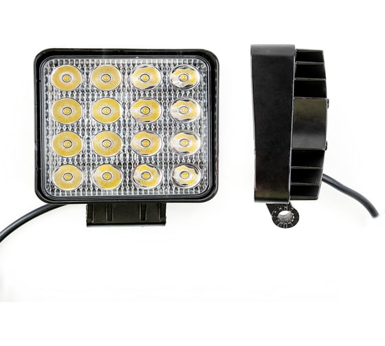 Изображение товара Фара рабочего света Nord-Yada 48Вт квадрат 16 диодов дальний 106х106х47 907372
