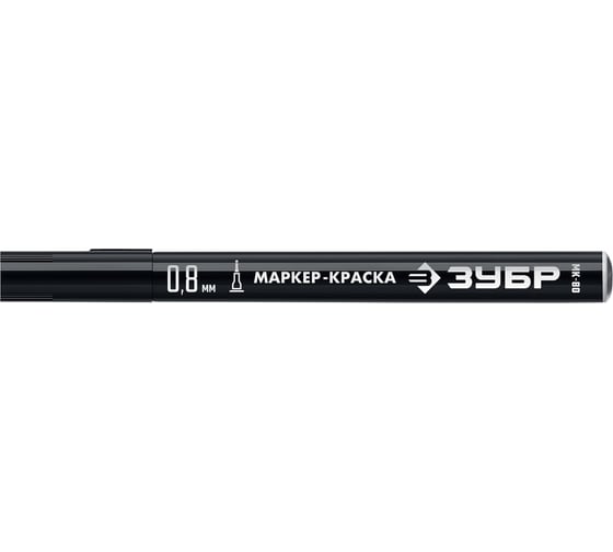 Изображение товара Экстра маркер-краска ЗУБР Профессионал МК-80 0,8 мм, черный 06324-2