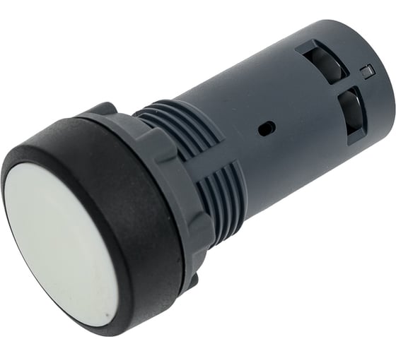 Изображение товара Кнопка Systeme Electric SB7 моноблочная, 22мм, белая, с возвратом, пластик, 1НО, IP65 SB7NA11