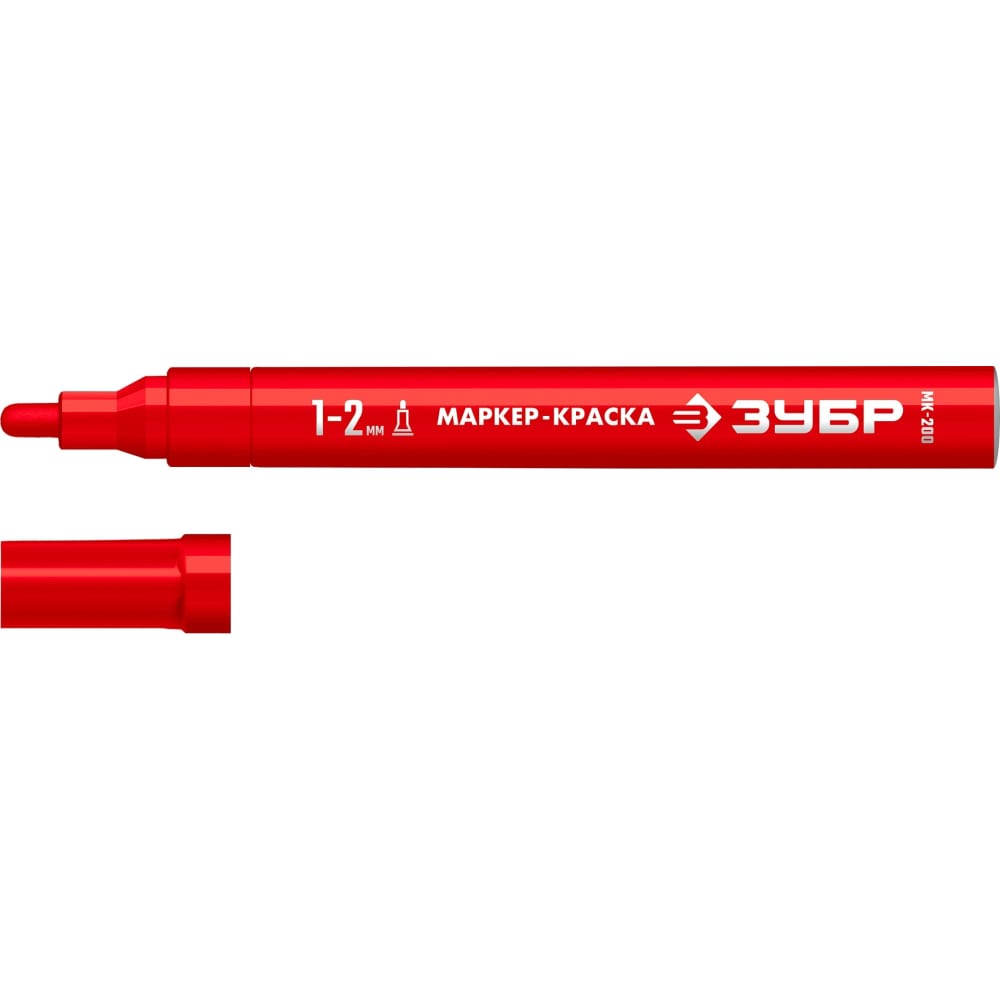 Маркер-краска ЗУБР маркер краска для шин водонепроницаемая на маслянной основе красный