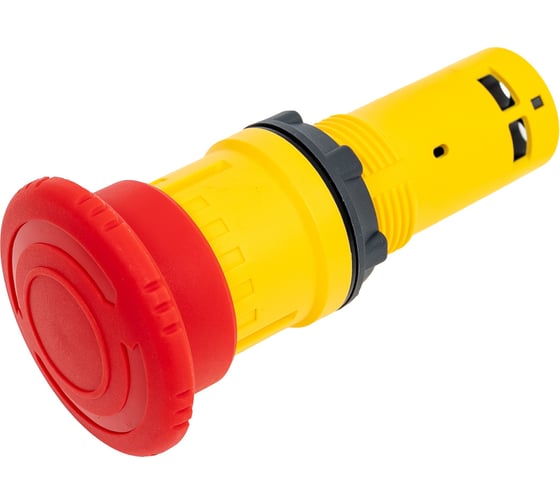 Изображение товара Кнопка аварийного останова Systeme Electric SB7 моноблочная, 22мм, красная, Ø40, повернуть для возврата, пластик, 1НЗ, IP65 SB7ES542P