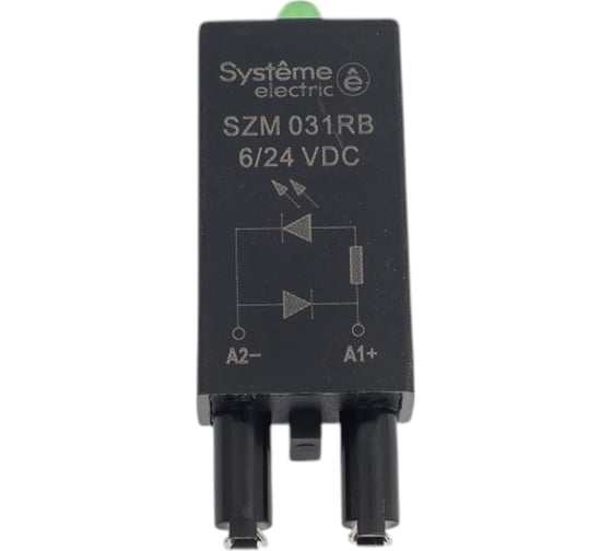 Изображение товара Защитный модуль Systeme Electric диод+LED 6/24VDC SZM031RB