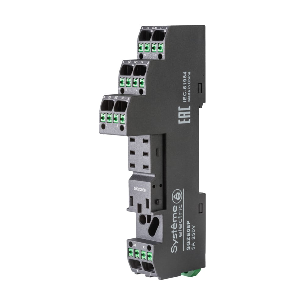 Изображение товара Розетка Systeme Electric для реле 2СО скоба mixed push in SGZE08P Изображение товара Розетка Systeme Electric для реле 2СО скоба mixed push in SGZE08P