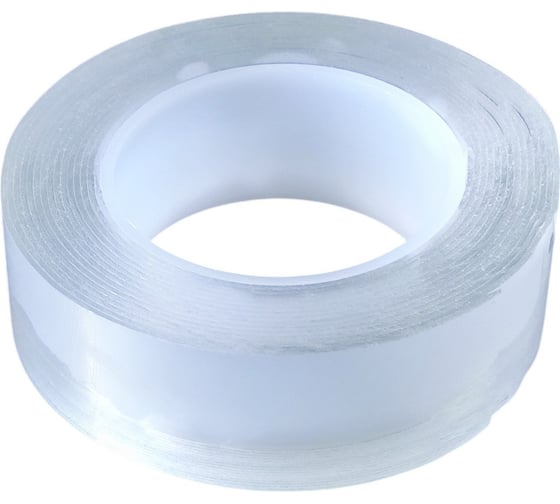 Изображение товара Двухсторонний прозрачный нано скотч EUROSTAR 20 мм x 2.5 м х 1 мм АГСК2251