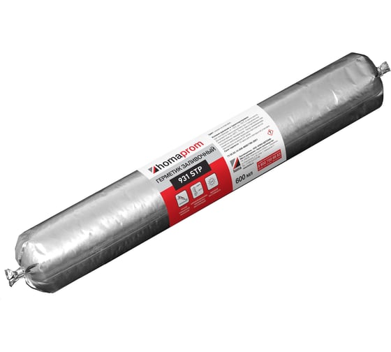 Изображение товара Однокомпонентный клей-герметик HOMAPROM заливочный prom 931 STP, белый, 600мл 931WH-001-19