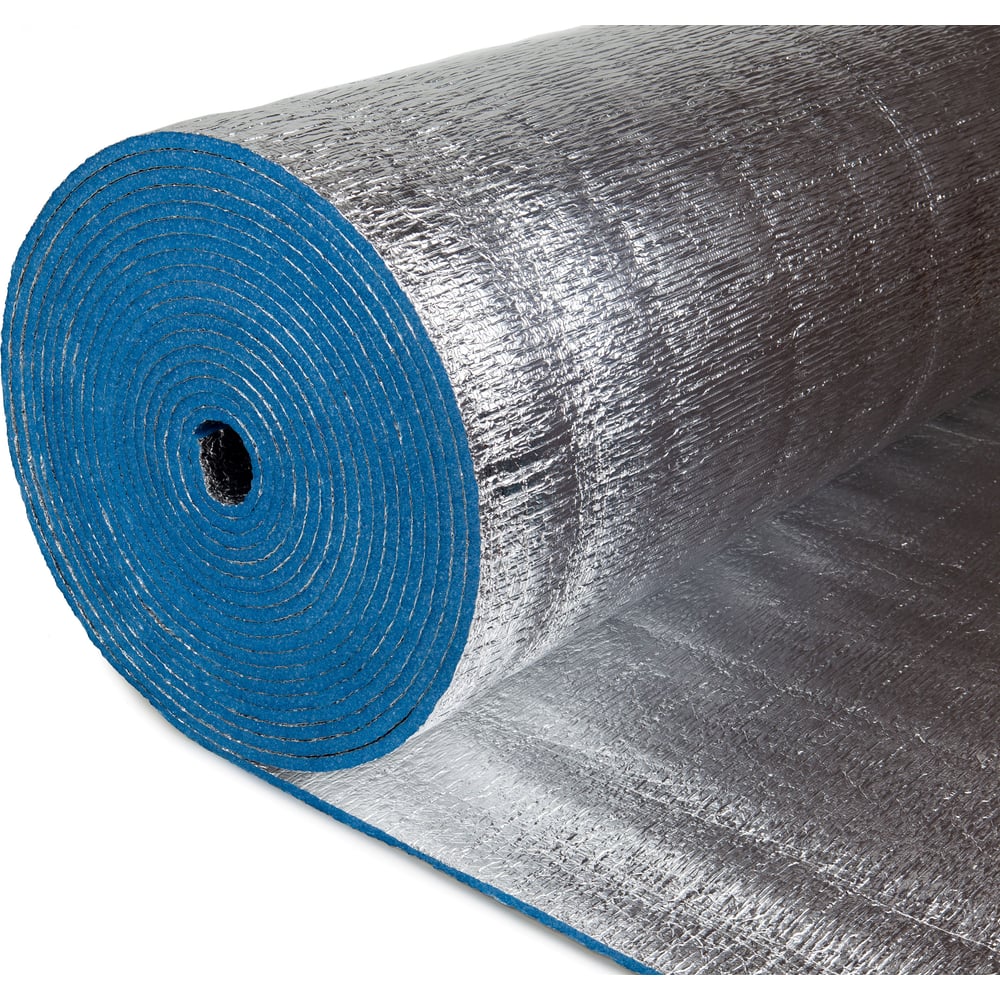 Изображение товара Двусторонняя теплоизоляция Мегафол 10мм ВПЭ/фольга рулон 15 м² для бань и саун