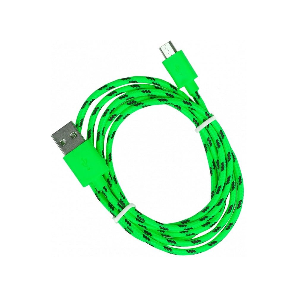 Изображение товара Дата-кабель SMARTBUY USB - micro USB нейлон 1м зеленый
