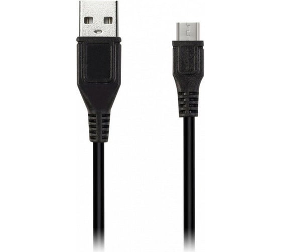 Изображение товара Дата-кабель SMARTBUY USB - micro USB цветные, длина 1 м, черный iK-12c black