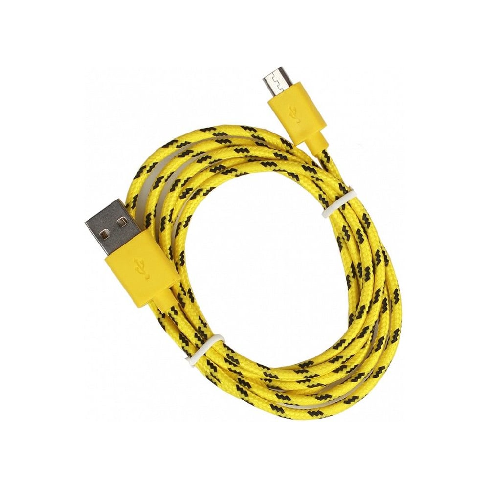 Изображение товара Дата-кабель SMARTBUY USB micro USB нейлон 1 м желтый iK-12n yellow