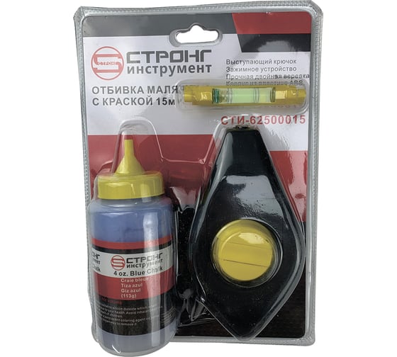 Изображение товара Отбивочный шнур с краской Strong 15 м СТИ-62500015