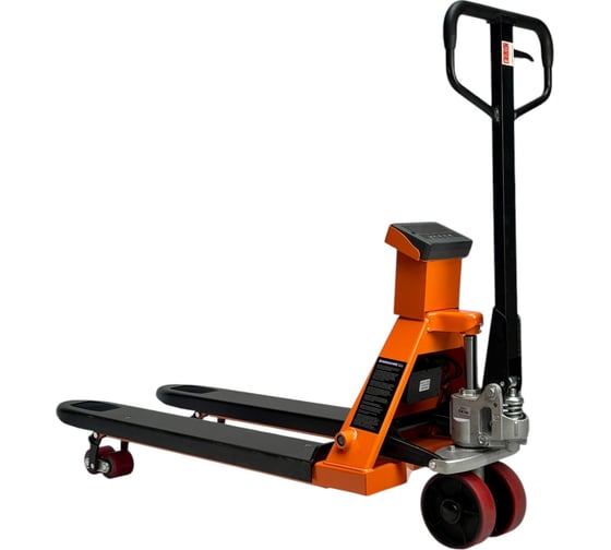 Изображение товара Гидравлическая тележка Gigant с весами, 3000кг, 1150x550мм, полиуретановые колеса JHPT3000-1150-W