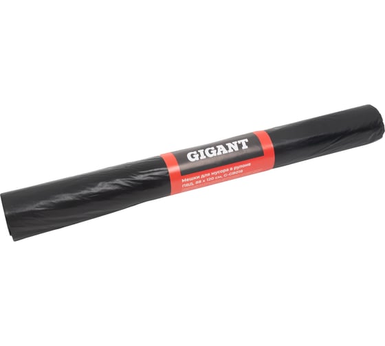 Изображение товара Мешки для мусора в рулоне 240л 10шт 30мкм ПВД 88х120см Gigant G-GB018