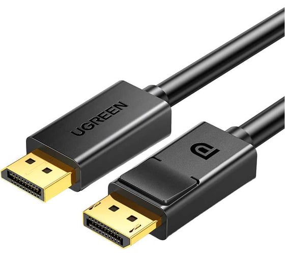 Изображение товара Кабель Ugreen DP102 DP Male to Male Cable, 2м, черный 10211_