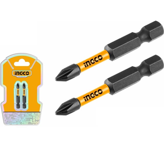 Изображение товара Ударная бита INGCO SUPER INDUSTRIAL S2, PH1, 50мм, 2шт. SDBIM71PH150