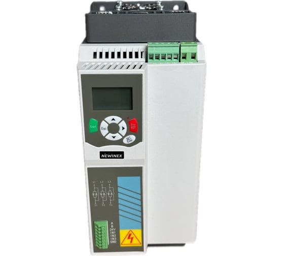 Изображение товара Устройство плавного пуска NEWINEX УПП 30 кВт, со встроенным байпасом SRM-B-30-K