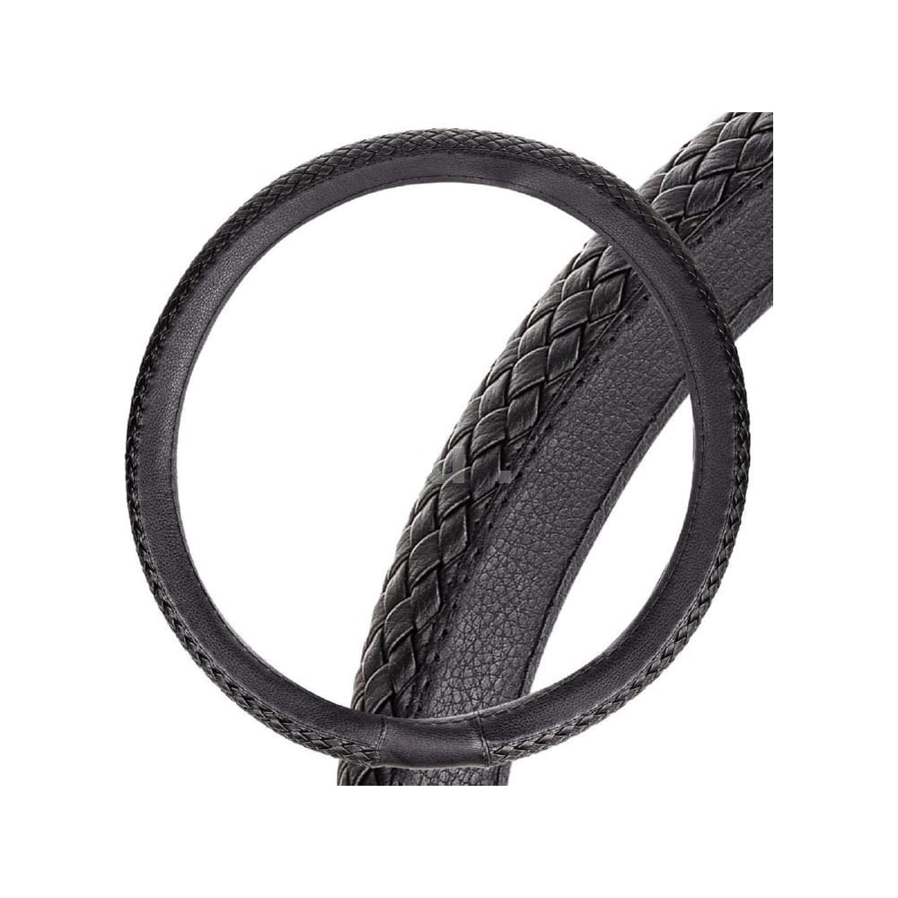 Изображение товара Оплетка экокожа SKYWAY M Real ECO- 7 Черная S01102507