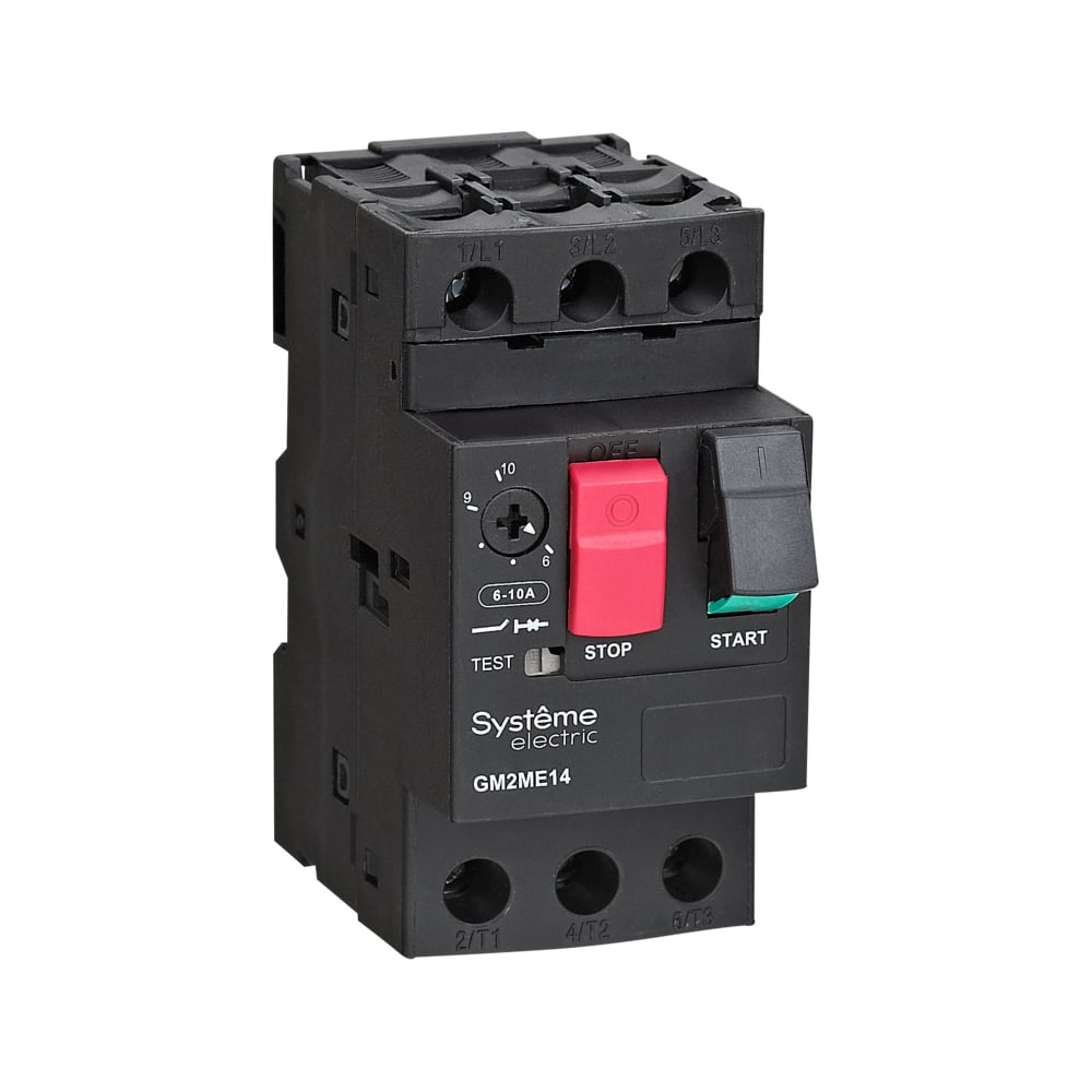 Изображение товара Автоматический выключатель Systeme Electric GM2ME07 3-полюсный 1.6-2.5A IP20