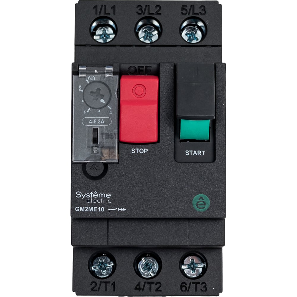 Изображение товара Автоматический выключатель Systeme Electric ЗАЩ.ДВ. GM2ME 4.0-6.3A КОМБ.РАСЦЕПИТЕЛЬ КНОП.УПР. (GV2ME10) (ранее GV2ME10) GM2ME10
