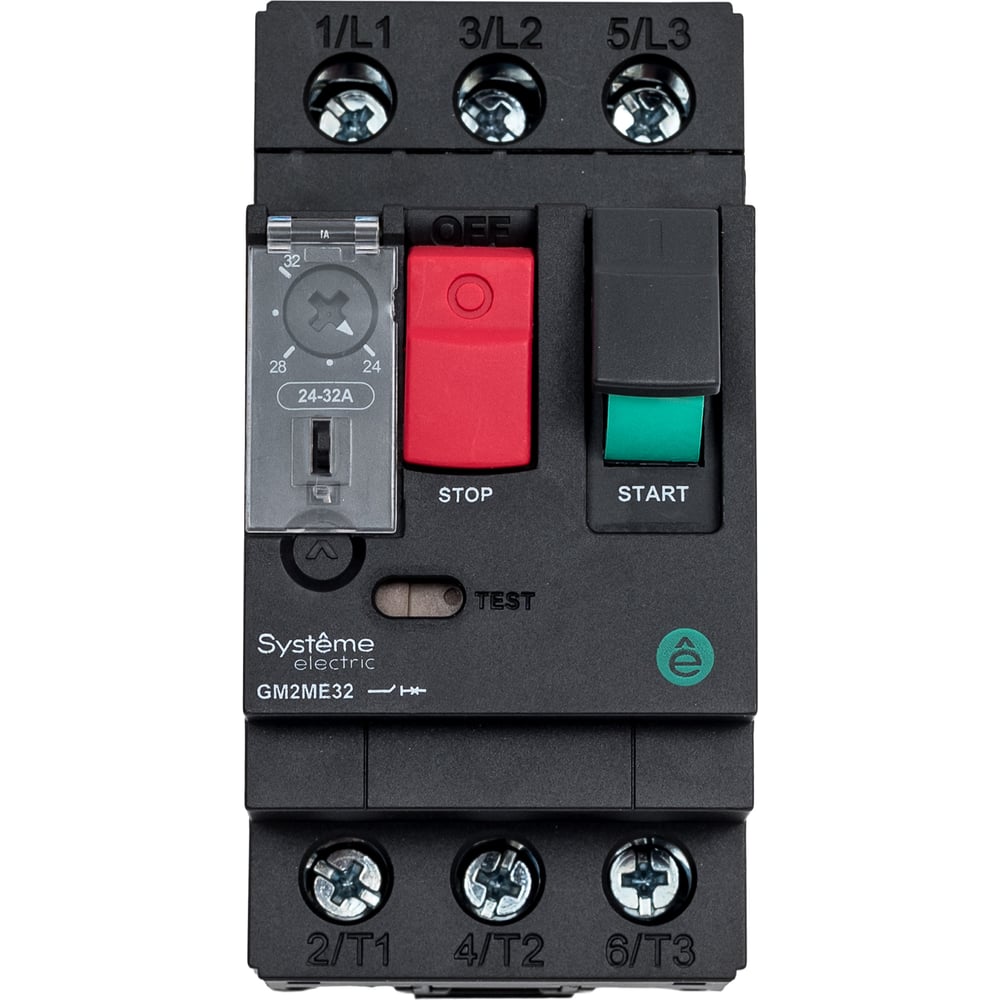 Изображение товара Автоматический выключатель Systeme Electric ЗАЩ.ДВ. GM2ME 24-32A КОМБ.РАСЦЕПИТЕЛЬ КНОП.УПР. (GV2ME32) (ранее GV2ME32) GM2ME32