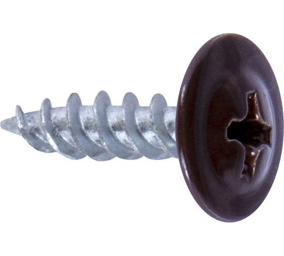 Изображение товара Саморез Госкреп ПШ 4,2х16 RAL 8017 коричневый, 200 шт. 1-0016840