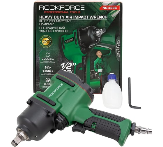 Изображение товара Гайковерт пневматический ударный Rockforce 1/2", 1400Нм RF-NC-4236(61575)