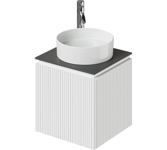 Изображение товара Тумба со столешницей подвесная левая ИТАНА BAND 50 502x471x510 Белый матовый 4657836461138