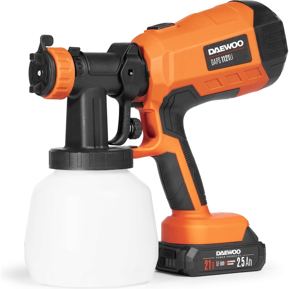 Изображение товара Аккумуляторный краскопульт DAEWOO DAPS 1121Li SET для водных и защитных красок