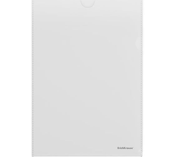 Изображение товара Карман пластиковый ErichKrause Fizzy, для документов, A4, прозрачный, 10 шт 43126