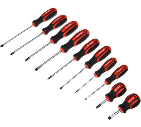 Изображение товара Набор из 10 отверток ЕРМАК 651-263
