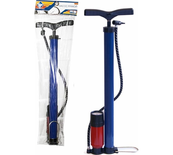 Изображение товара Ручной насос с дополнительным цилиндром и манометром Nova Bright 39139
