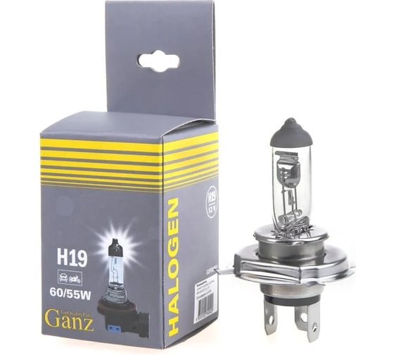 Изображение товара Галогенная лампа Ganz H19 12v 60/55w (PU43t) 1 шт GIP06091