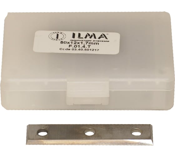 Изображение товара Нож сменный твердосплавный ILMA 50x12x1,7 поворотный HW Z=4 NR 03.04.501217