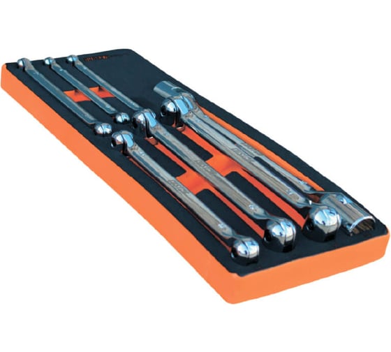 Изображение товара Набор торцевых ключей CUSTOR с шарниром, 7 предметов, в ложементе VCS1/4 PRO-9