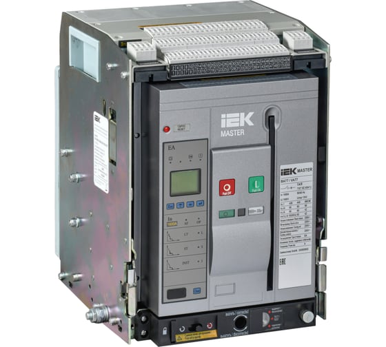 Изображение товара Воздушный автоматический выключатель IEK AC ВА77 W3P A 65кА 1000А EA акс. MASTER MI-ACB10-3WA-065-1000-ACF