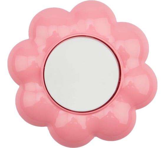 Изображение товара Одноклавишный выключатель KRANZ Цветок, скрытая установка, белый/розовый KR-78-0623