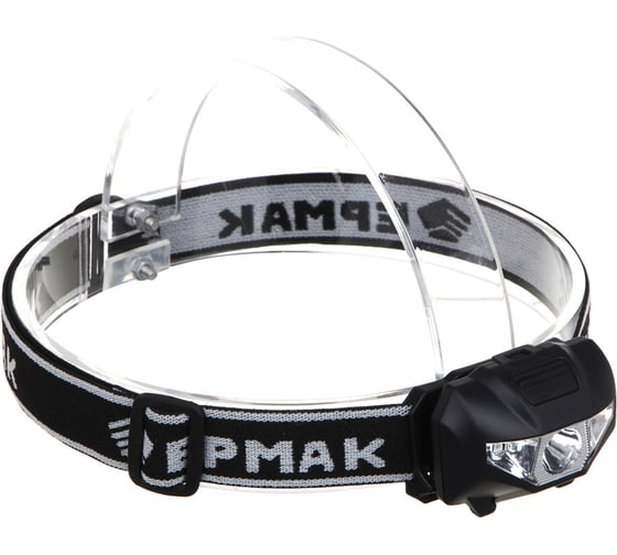 Изображение товара Фонарь налобный ЕРМАК 2 LED+COB, 3 режима, 3хААА, 6x4,6x3,5см, красный свет 221-029