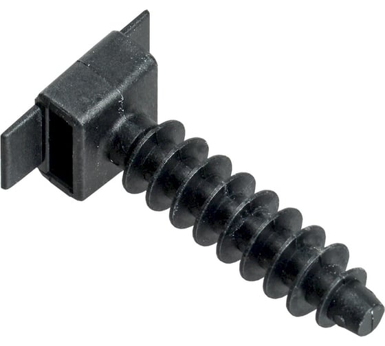 Изображение товара База дюбельная IEK БД 30x10мм под хомут черная(100шт) UHP32-30-10-100-K02