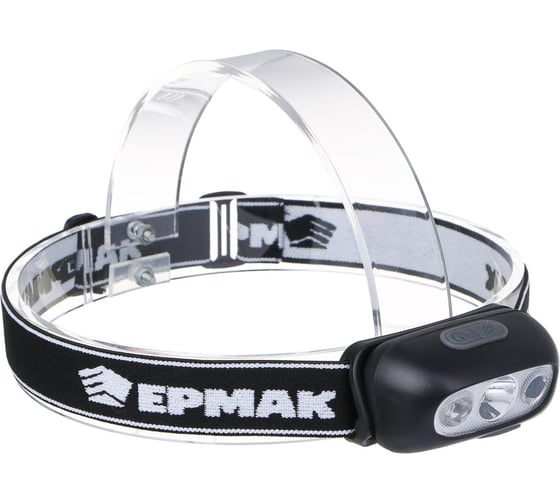 Изображение товара Фонарь налобный сенсорный ЕРМАК XPE LED, 4 режима, 400мАч, 7x3.9 см 221-080