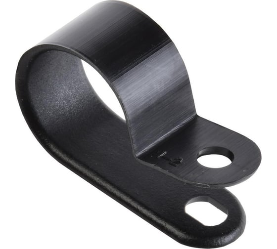 Изображение товара Скоба IEK крепежная 5 мм нейлоновая черная (50шт) USK11-05-050-K02