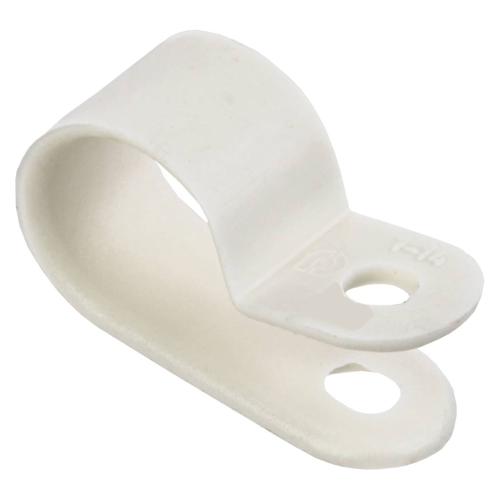 Изображение товара Крепежная скоба IEK нейлоновая 5 мм белая упаковка 50 штук