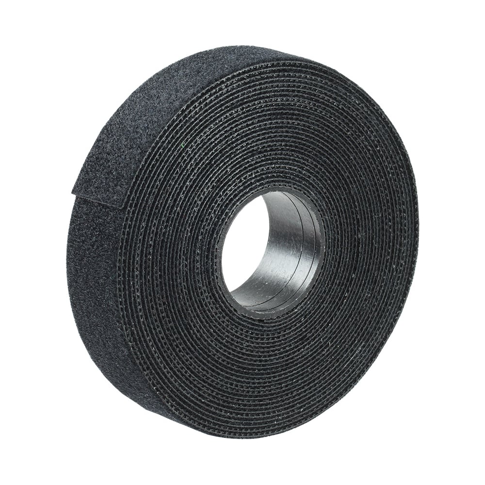 Изображение товара Хомут-липучка IEK ХКл 20мм черный 5м для кабелей и крепежа