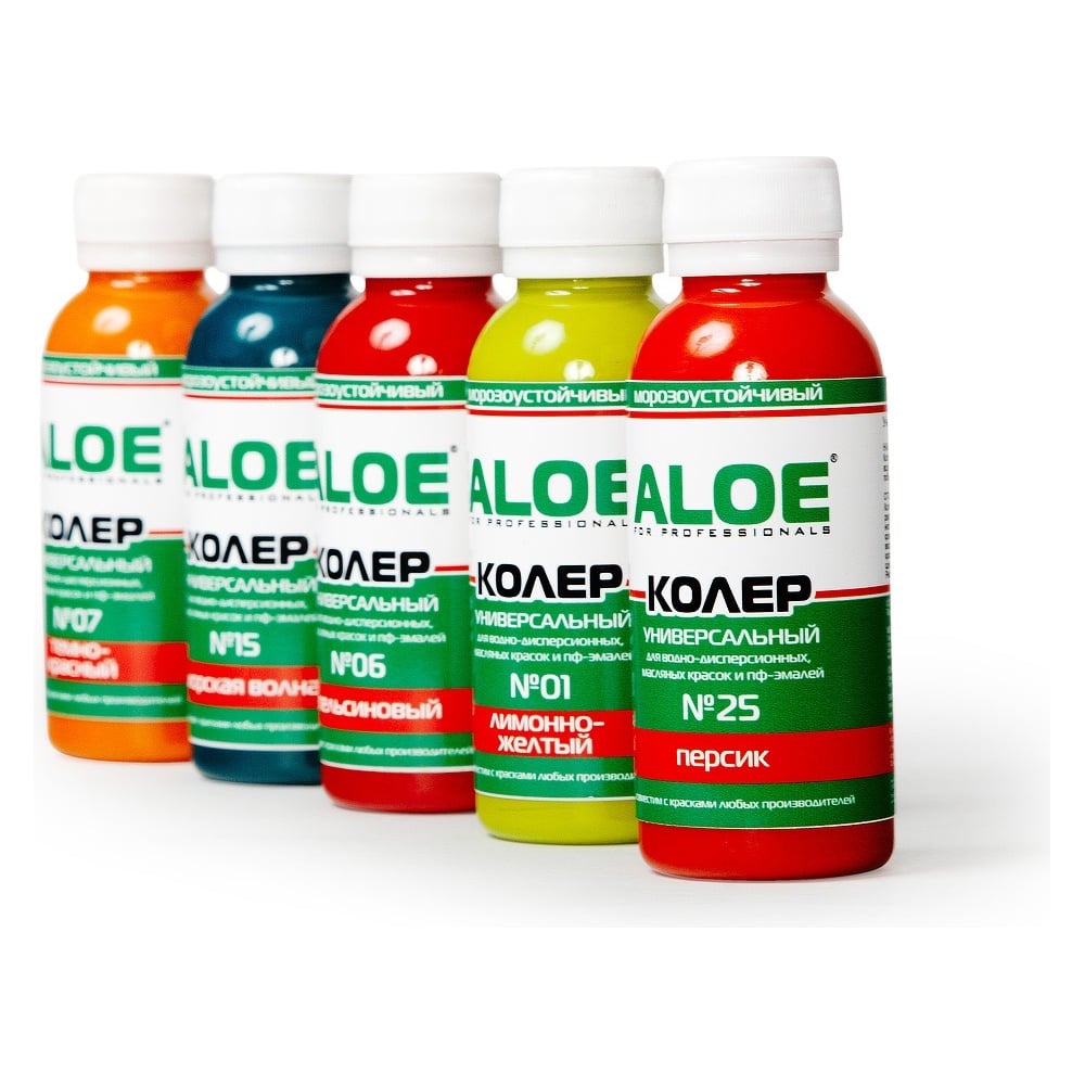 Изображение товара Колер универсальный ALOE 38 спелая вишня 100 мл для внутренних и наружных работ