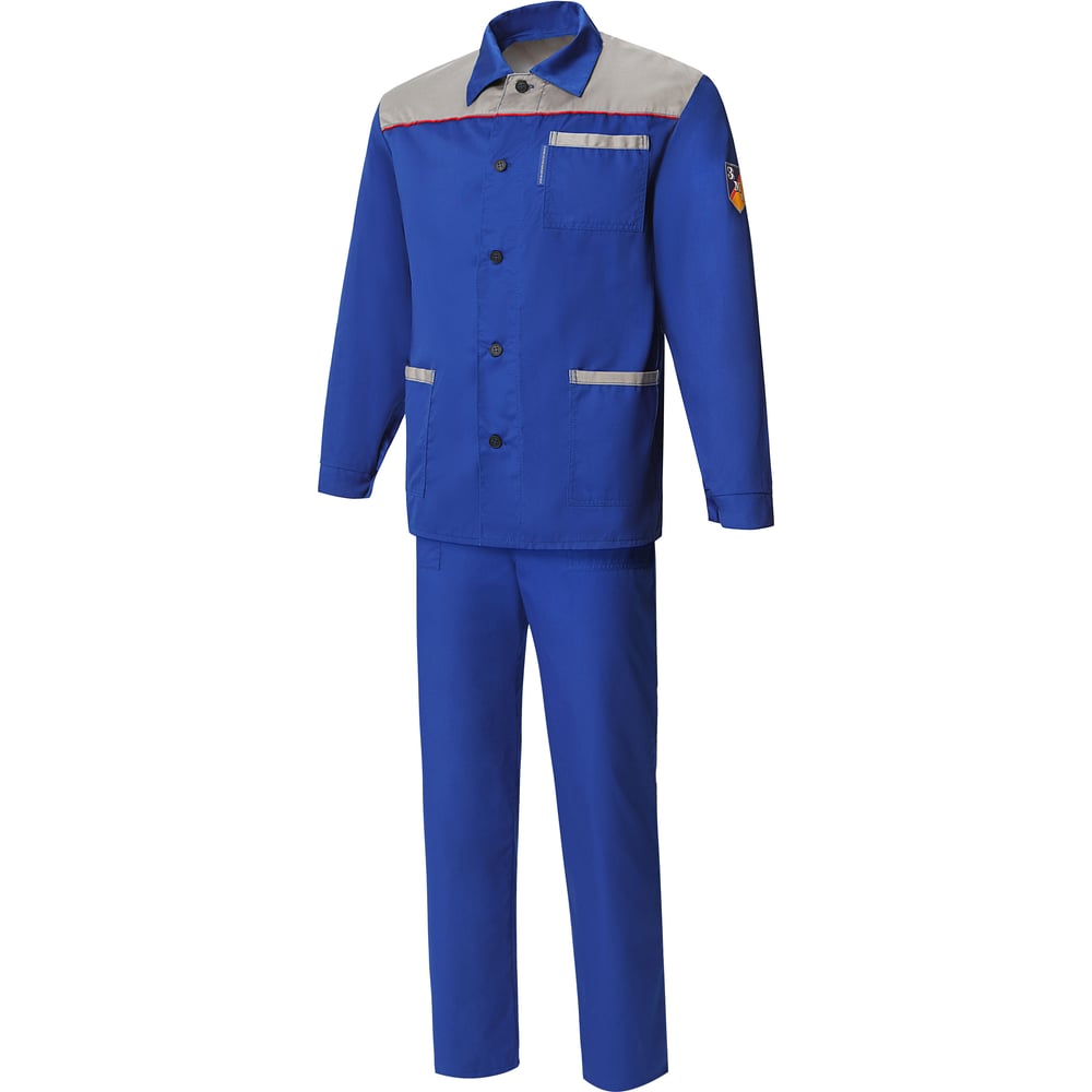 Изображение товара Мужской рабочий костюм СОЮЗСПЕЦОДЕЖДА Труд василек серый 48-50 водоотталкивающий
